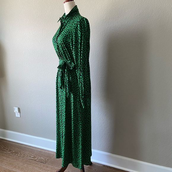 ❌SOLD❌ Charming Floral Midi Shirt Dress Tie Belt - Picture 10 of 16